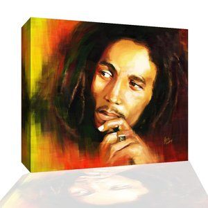 BOB MARLEY CANVAS PRINT SIZE 12X14
